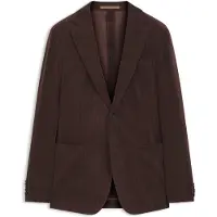 BOSS Slim-fit blazer van corduroy met stretch