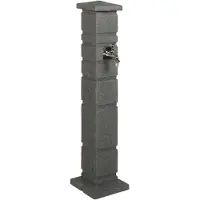 vidaXL Tuin Tank Antraciet 26 x 26 x 101 cm PE