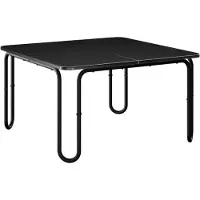 vidaXL Salontafel Zwart 100 x 100 x 45 cm Bewerkt hout
