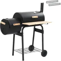 vidaXL Buitengrill 103 x 60 x 113 cm Staal Zwart