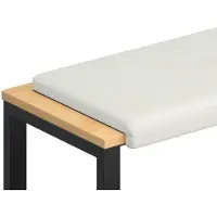 vidaXL Bankkussen Kunstleer Wit Diepte 35 cm