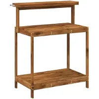 vidaXL Buiten pottingbank 86,5 x 48,5 x 106 cm Massief Acacia Hout