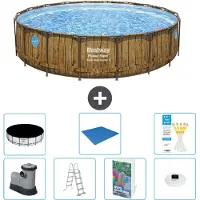 Bestway Power Steel Ronde Zwembad - 549x122 cm - 6-delig - Model S596