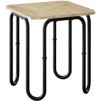 vidaXL Salontafel Sonoma Eiken 40 x 40 x 45 cm Bewerkt hout