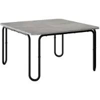 vidaXL Salontafel Betongrijs 59 x 59 x 45 cm Bewerkt hout