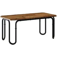 vidaXL Salontafel Oud hout 100 x 50 x 45 cm Bewerkt hout