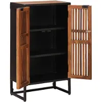 vidaXL Highboard 53 x 30 x 95 cm Massief Mangohout en Geëngineerd Hout