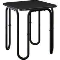 vidaXL Salontafel Zwart 40 x 40 x 45 cm Bewerkt hout