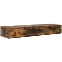 vidaXL studiobureau Gerookt eiken 110 x 40 x 19,5 cm Bewerkt hout