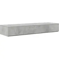 vidaXL studiobureau Betongrijs 130 x 40 x 19,5 cm Bewerkt hout
