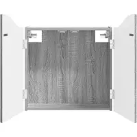 vidaXL Dartbord Kabinet Grijs Sonoma 56 x 12 x 63 cm Bewerkt hout