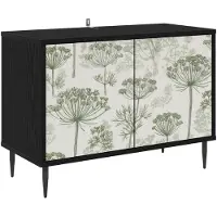 vidaXL TV-kast GOTHA, 69 x 33 x 50,5 cm, zwart, eikenlook