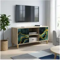 vidaXL TV-kast WIJHE, 102 x 33 x 50 cm, Sonoma houtvezelplaat
