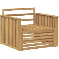 vidaXL Buitensofa Massief Acacia Hout Wit