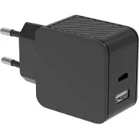 BigBen Interactive USB-A + USB-C lader 45W (30+12W) PD, GaN, zwart - Bigben