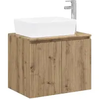 vidaXL Badkamermeubel Set Artisanaal eiken Bewerkt hout