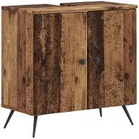 vidaXL Wastafelmeubel BREDA, gerecycled hout, 59,5 x 31,5 x 59 cm