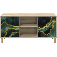 vidaXL TV-kast WIJHE, 102 x 33 x 50 cm, Sonoma houtvezelplaat