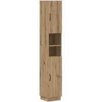 vidaXL Badkamerkast met open vakken, model HOORN, in artisan-eikenhout