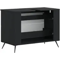 vidaXL Wastafel kabinet voor de badkamer BREDA Zwart 82 x 41 x 59 cm