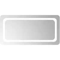 vidaXL LED Badkamerspiegel Transparant 80 x 40 cm gehard glas