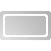 vidaXL LED Badkamerspiegel Transparant 70 x 40 cm gehard glas