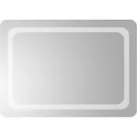 vidaXL LED Badkamerspiegel Transparant 70 x 50 cm gehard glas