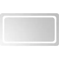 vidaXL LED Badkamerspiegel Transparant 90 x 50 cm gehard glas