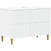 vidaXL Wastafel kabinet voor de badkamer ARNHEM Wit 82 x 41 x 59 cm