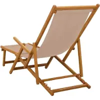 vidaXL Opvouwbare zonnebed 3 Positie Massief Eucalyptus Hout Taupe