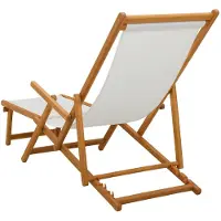 vidaXL Opvouwbare zonnebed 3 Positie Massief Eucalyptus Hout