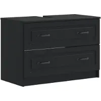 vidaXL Wastafel kabinet voor de badkamer UTRECHT Zwart 82 x 41 x 56 cm