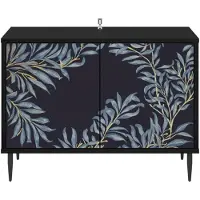 vidaXL TV-kast DOKKUM, 69 x 33 x 50,5 cm, zwart, eikenlook
