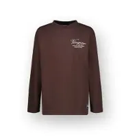 Vingino Jongens T-shirt Icon-basic-LS Jongen Bruin 140