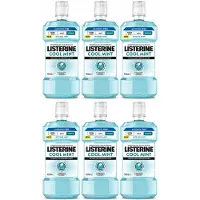 Listerine 6x Mondwater Coolmint Intense Mint Alcoholvrij 500 Ml