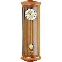 AMS 5080/9 - Klok - Hout - 26x82 cm - Bruin