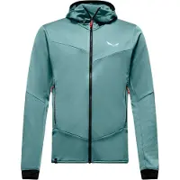 Salewa - Sella Crevasse Hooded Jacket - Fleecevest 50, turkoois