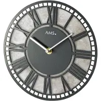 AMS Klok -Romeinse cijfers -GRIJS - T1233
