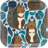 Marimekko Kurre dienblad Sky blue-multicolour