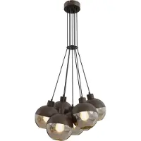 Masterlight 7-lichts hanglamp Opera cacao