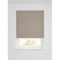 HEMA Plisse dubbel lichtdoorlatend linnenlook taupe (taupe)