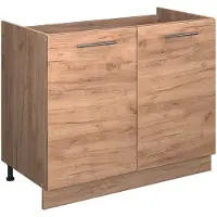 Vicco Wastafelkast Fame-Line Goudkleurig Eiken/Goudkleurig Eiken 100 cm, WB Eik, Model 61607