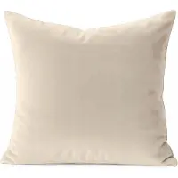 Fitizzio Decoratieve Velours Kussenhoes 40x40 cm - Zacht Velvet, Ecru Kleur