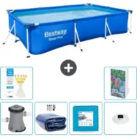 Bestway Steel Pro, rechthoekig zwembad - 300x201x66 cm - 5-delig, model S326