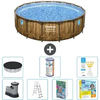 Bestway Power Steel Ronde Zwembad - 488x122 cm - 6-delig - Model S572