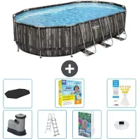 Bestway Power Steel Ovaal - 610x366x122 cm - 6-delig - Model S526