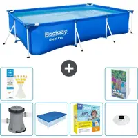 Bestway Steel Pro, rechthoekig zwembad - 300x201x66 cm - 5-delig, model S178