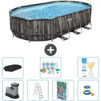 Bestway Power Steel Ovaal - 610x366x122 cm - 6-delig - Model S548