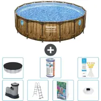 Bestway Power Steel Ronde Zwembad - 488x122 cm - 6-delig - Model S622