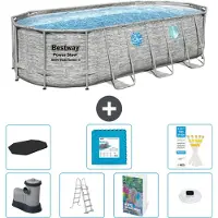 Bestway Power Steel Ovaal - 549x274x122 cm - 6-delig S674